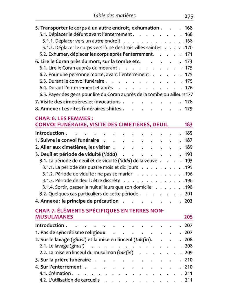 Les rites funéraires islamiques