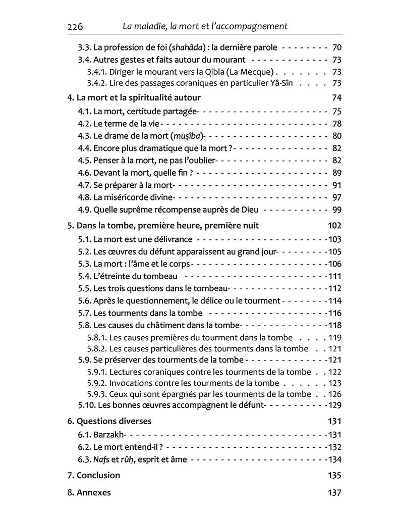 La maladie, la mort et l'accompagnement en islam