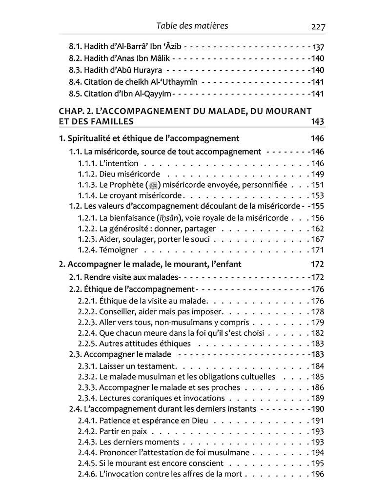 La maladie, la mort et l'accompagnement en islam