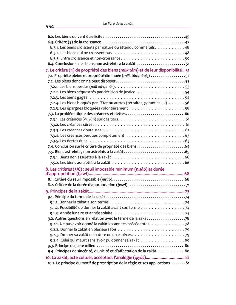 Le livre de la Zakât, fiqh et pratique