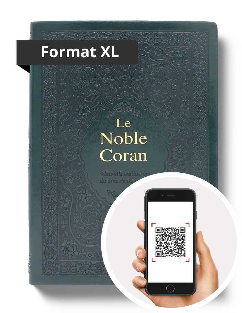 Noble Coran Bilingue<br/> Grand Format avec codes QR
