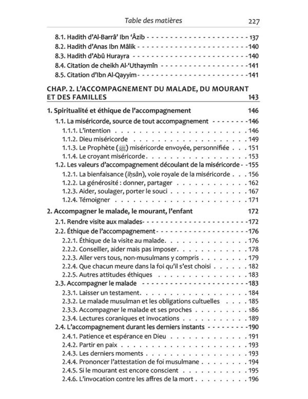 La maladie, la mort et l'accompagnement en islam