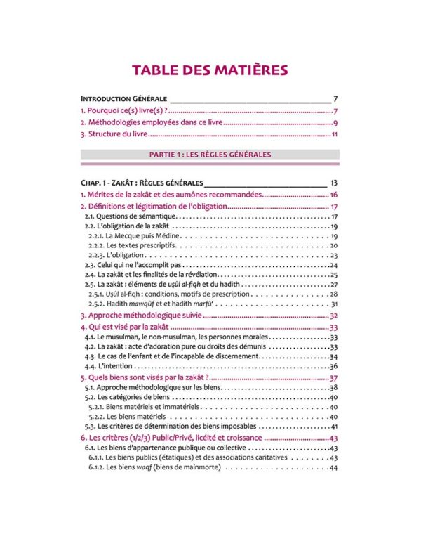 Le livre de la Zakât, fiqh et pratique